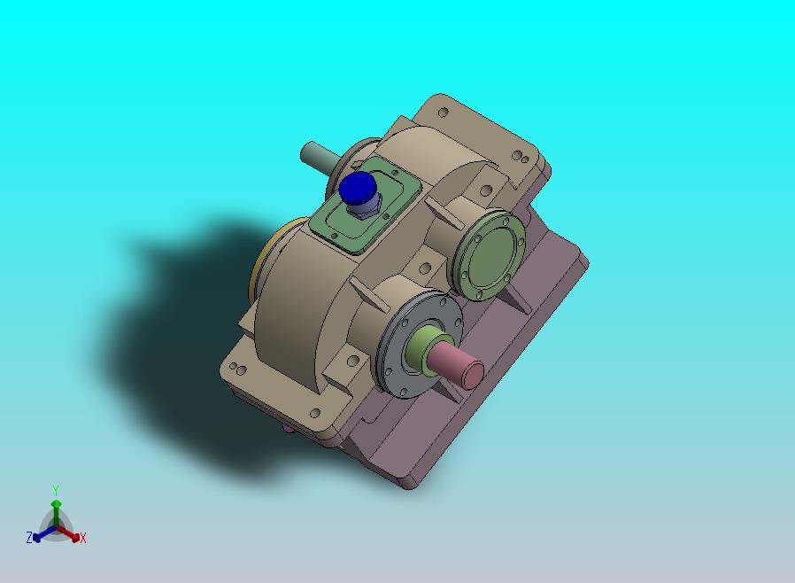 二级圆柱斜齿轮减速机