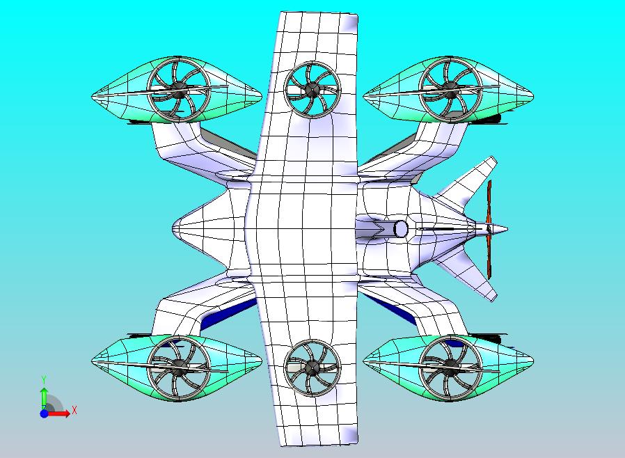 六旋翼涵道无人机