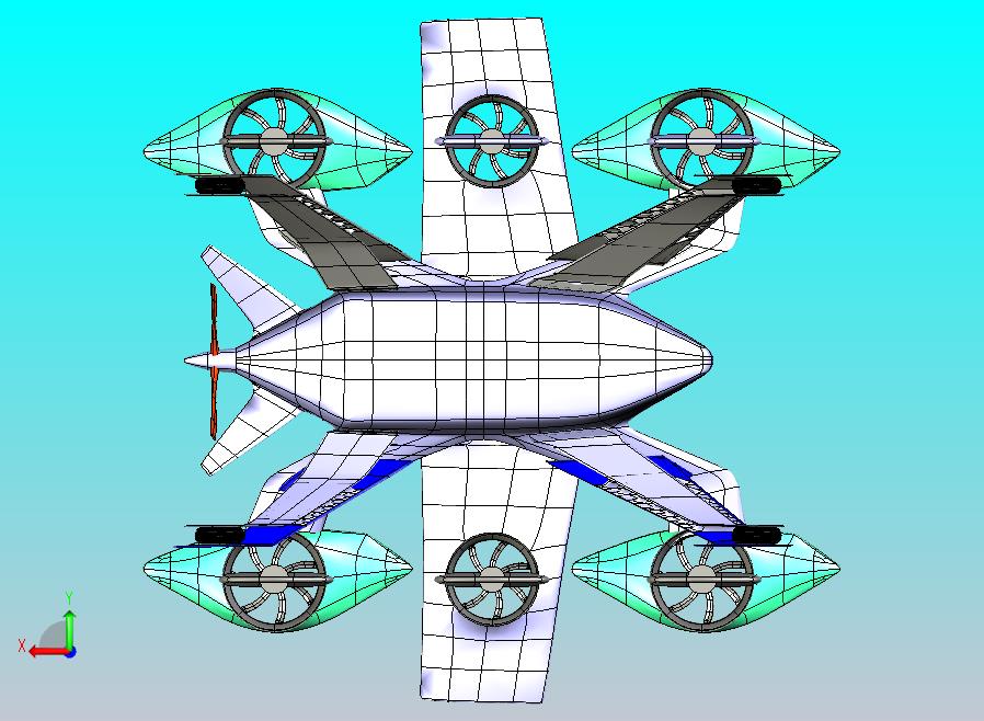 六旋翼涵道无人机