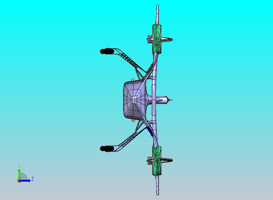 六旋翼涵道无人机