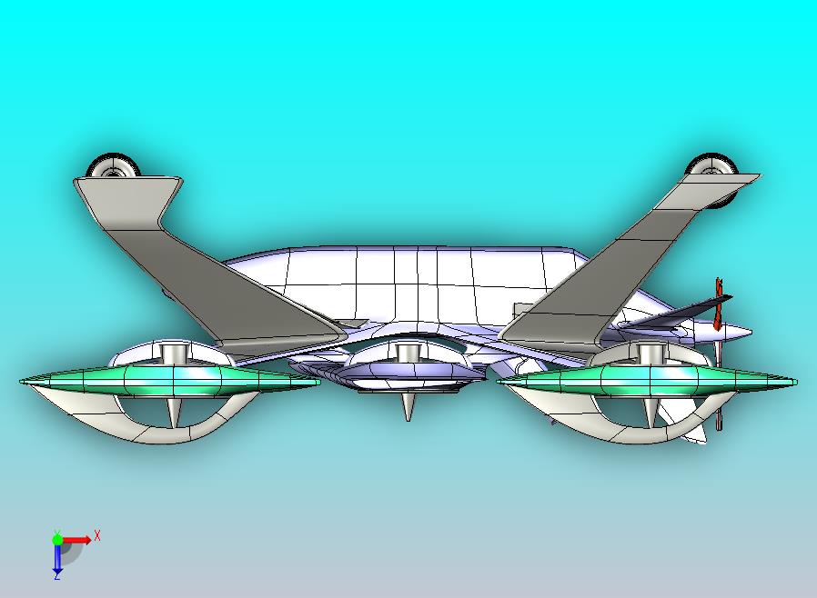 六旋翼涵道无人机