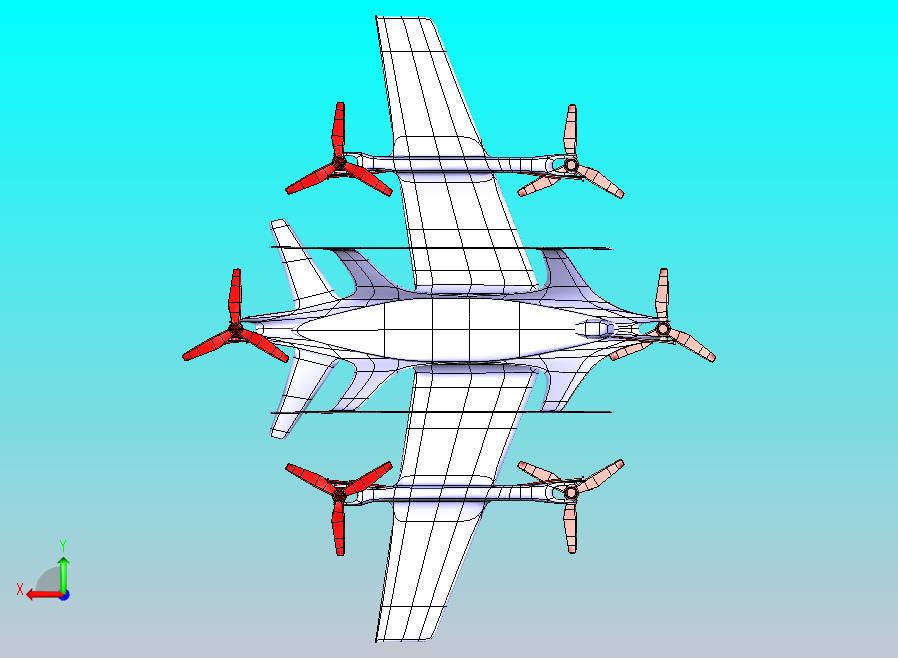 倾转旋翼无人机 CATIA格式文件