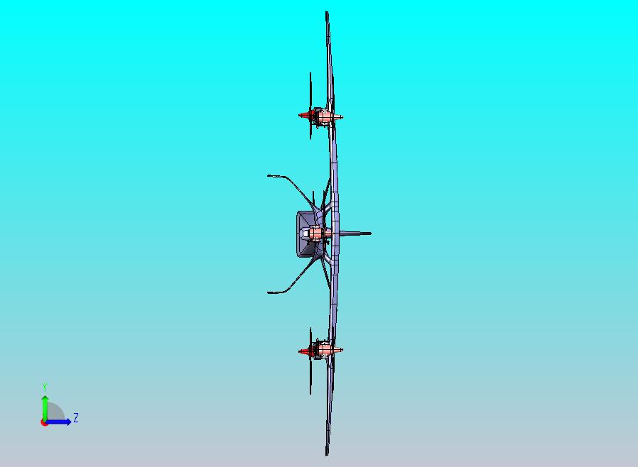 倾转旋翼无人机 CATIA格式文件