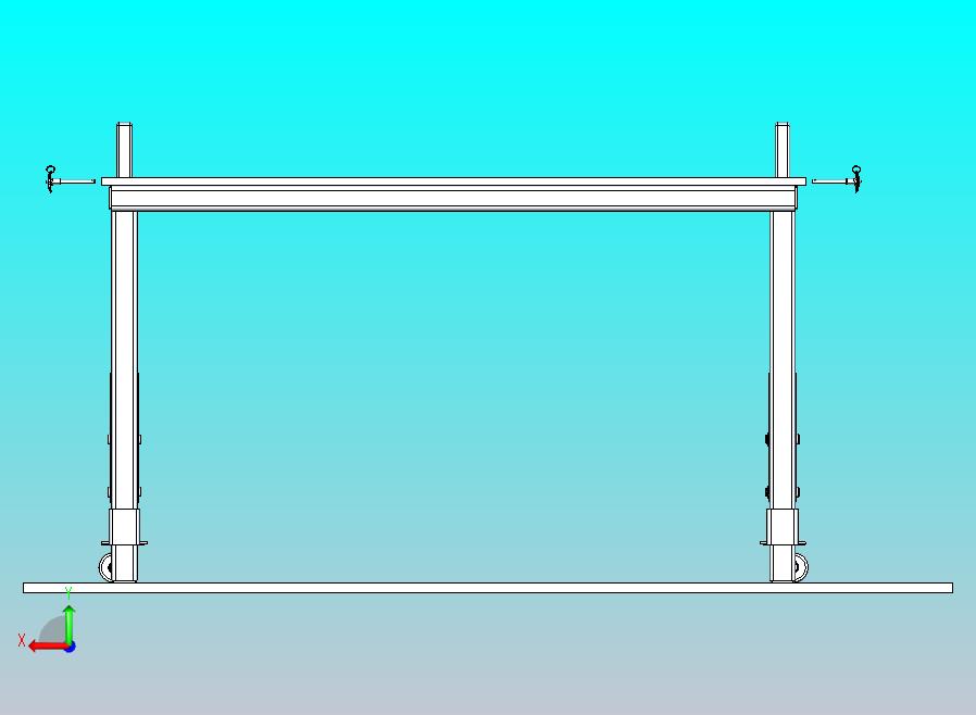 带伸缩脚轮的桌子