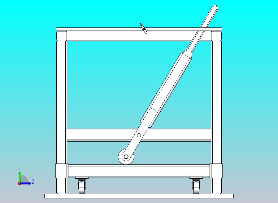 带伸缩脚轮的桌子