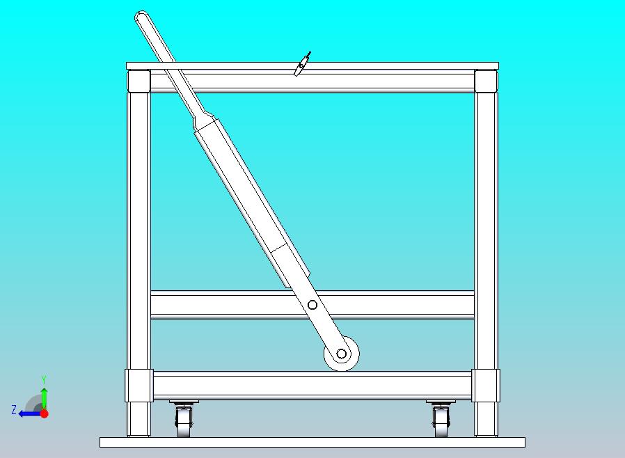 带伸缩脚轮的桌子