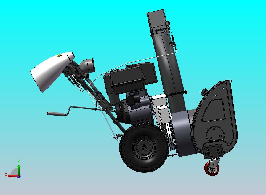 抛雪式扫雪车 手动除雪车