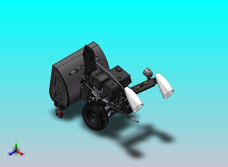 抛雪式扫雪车 手动除雪车