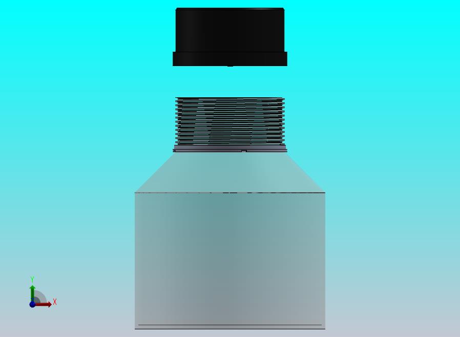 带螺丝的螺纹塑料瓶