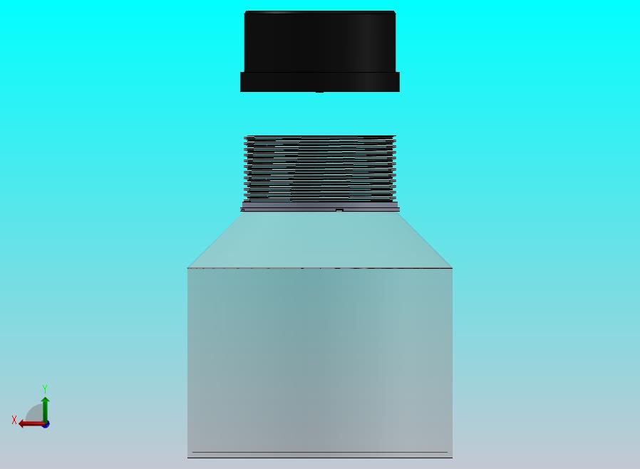 带螺丝的螺纹塑料瓶