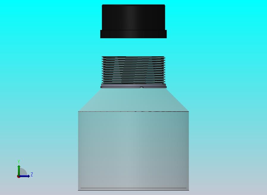 带螺丝的螺纹塑料瓶