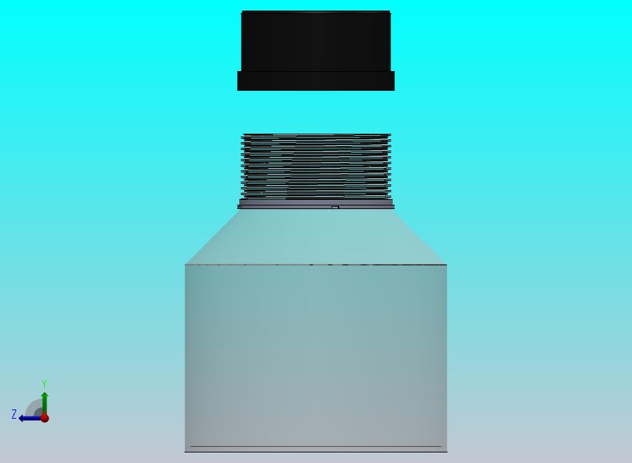 带螺丝的螺纹塑料瓶