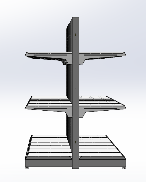 存储架-货架系统-工业货架3D模型
