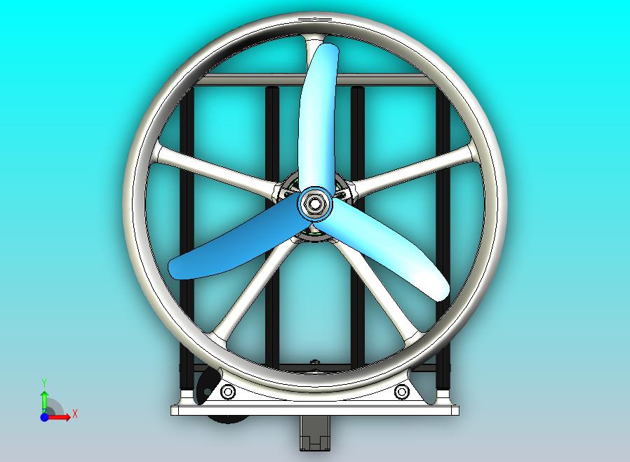 遥控气垫船管道驱动装置