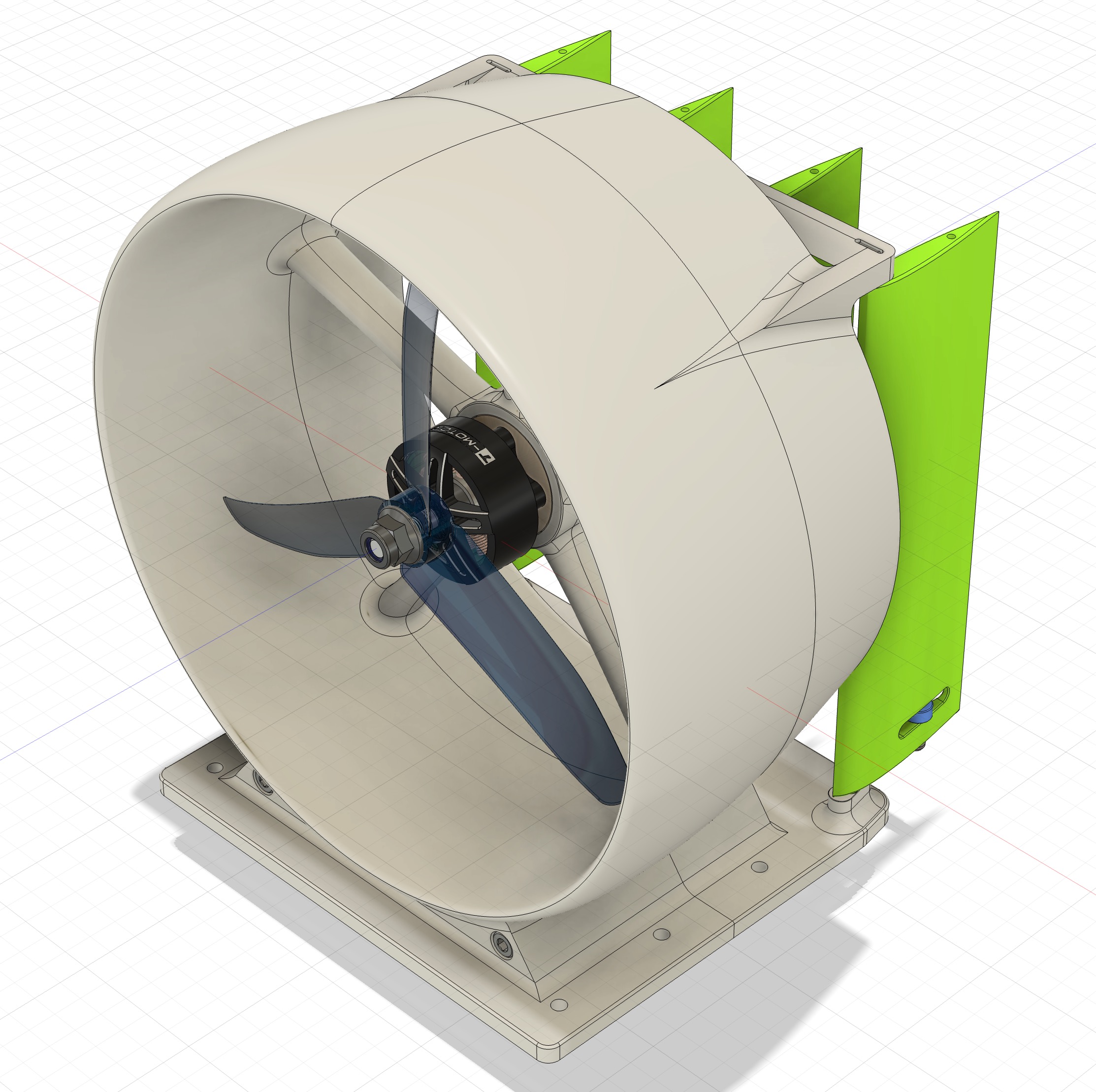 遥控气垫船管道驱动装置