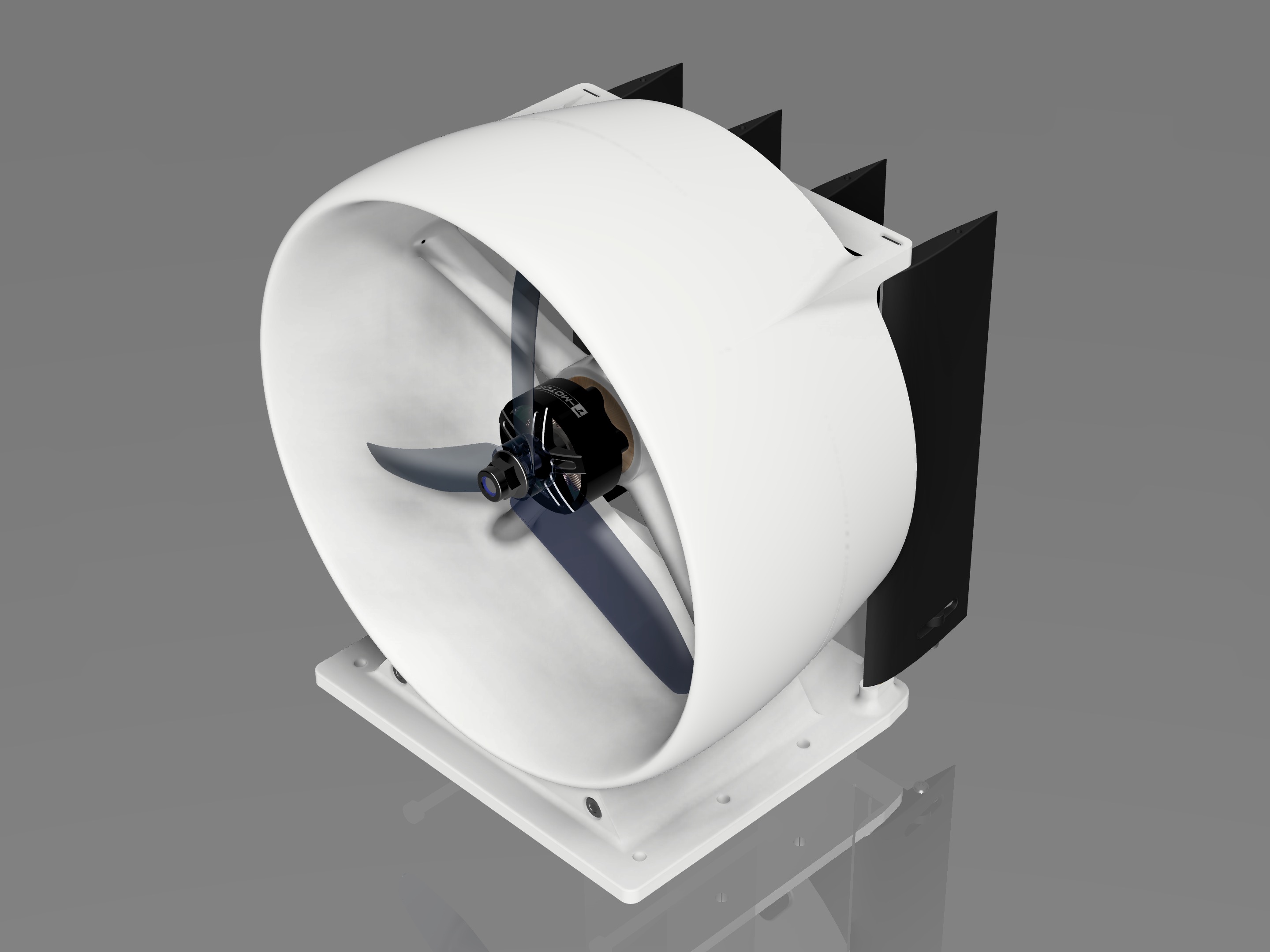 遥控气垫船管道驱动装置