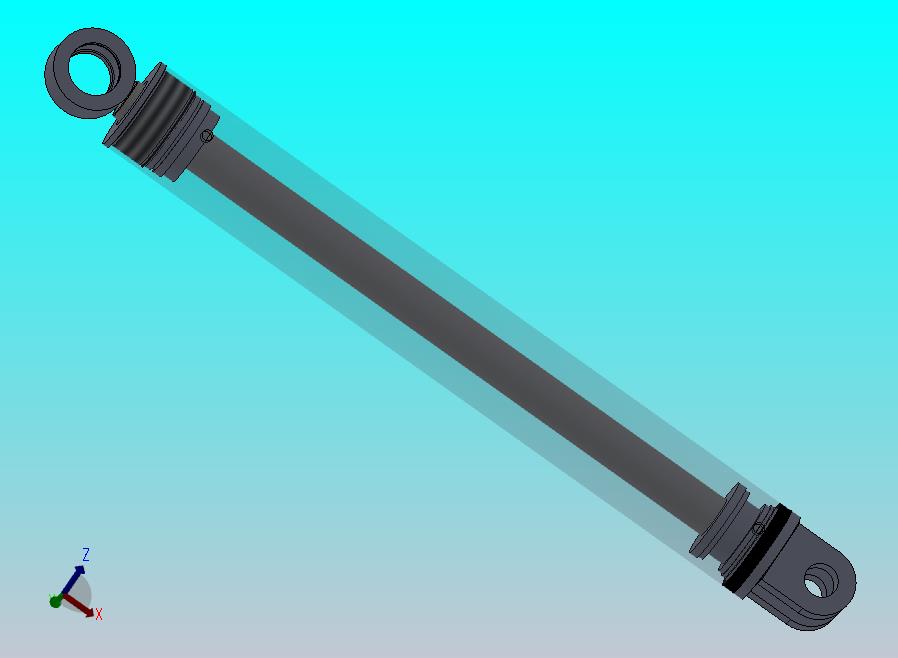 焊接式液压缸（前后安装）100x50x726.5毫米