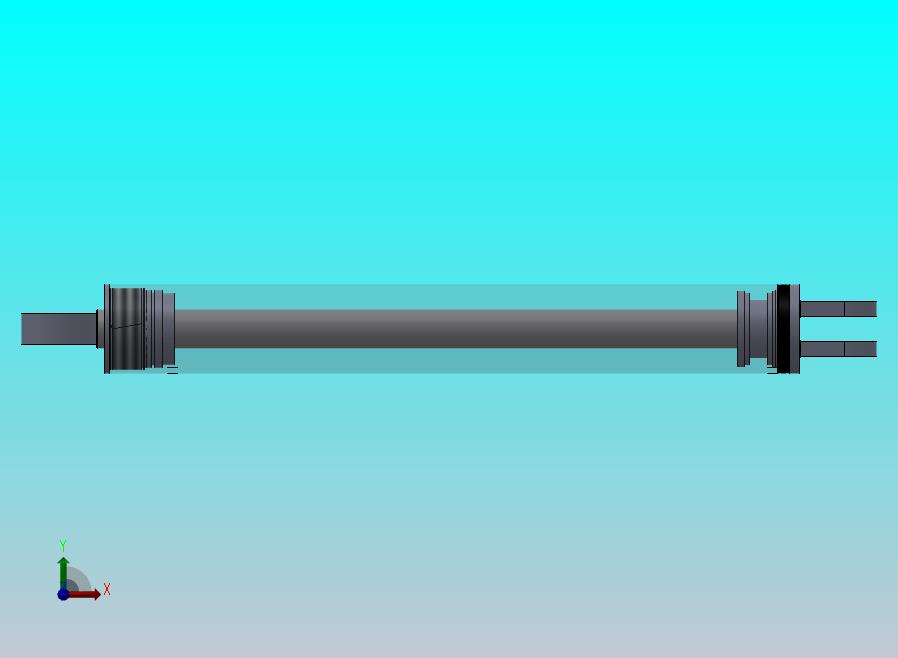 焊接式液压缸（前后安装）100x50x726.5毫米