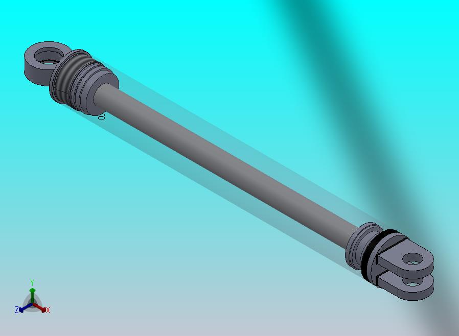 焊接式液压缸（前后安装）100x50x726.5毫米