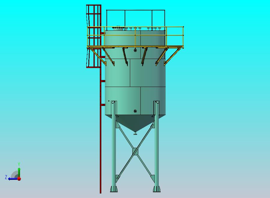 3.3×8.8m反应塔模型