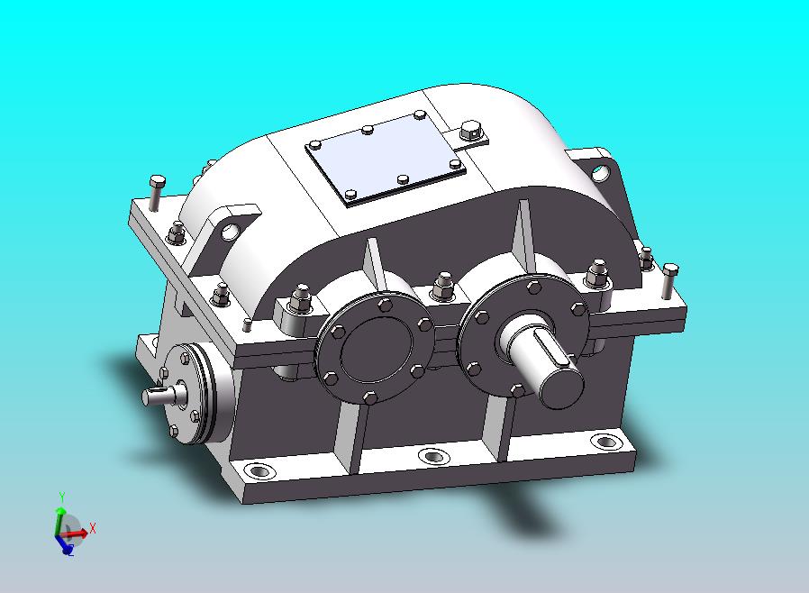 sw一级斜齿轮减速器