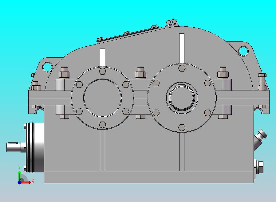 sw一级斜齿轮减速器