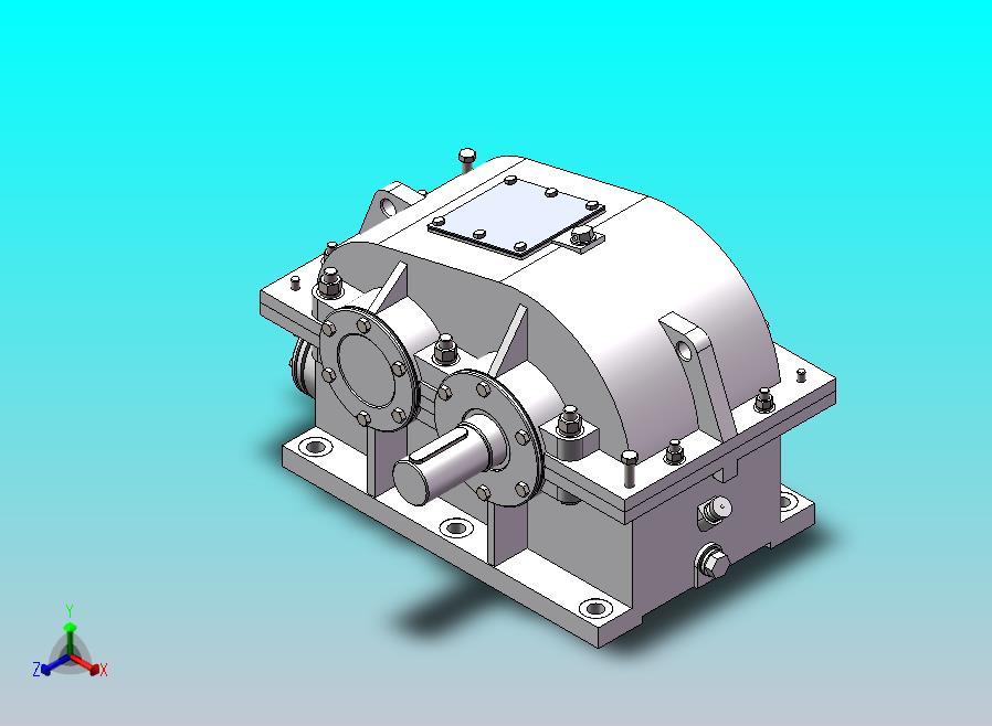 sw一级斜齿轮减速器