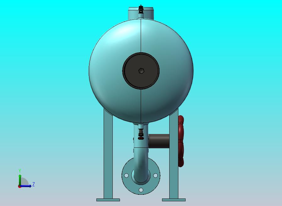 2500L储罐容器模型