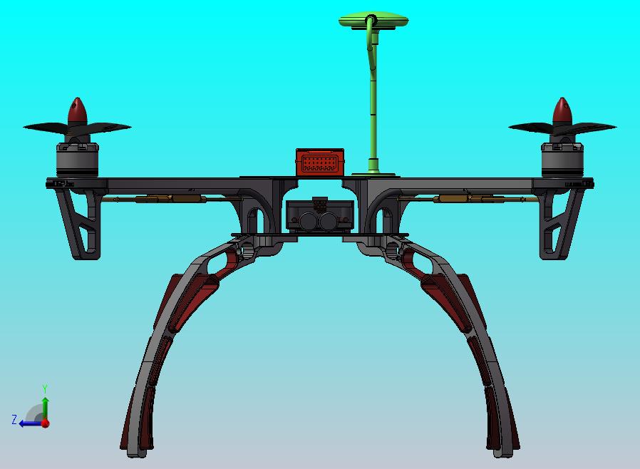 450轴距四旋翼无人机