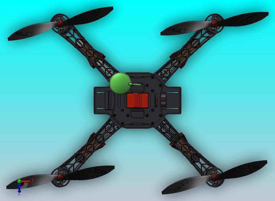 450轴距四旋翼无人机