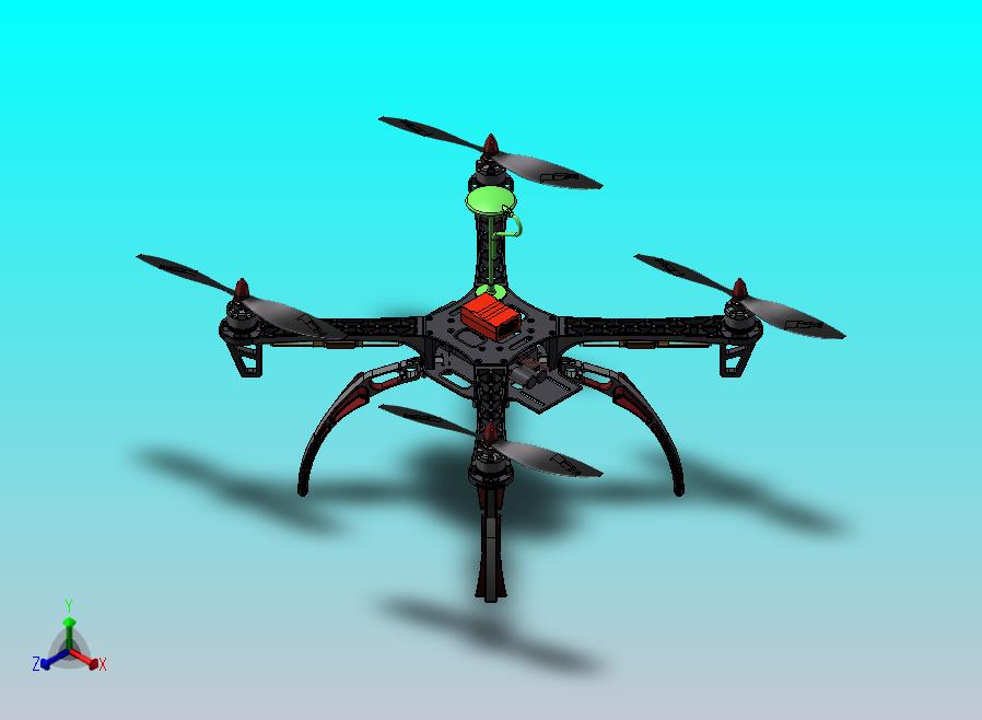 450轴距四旋翼无人机