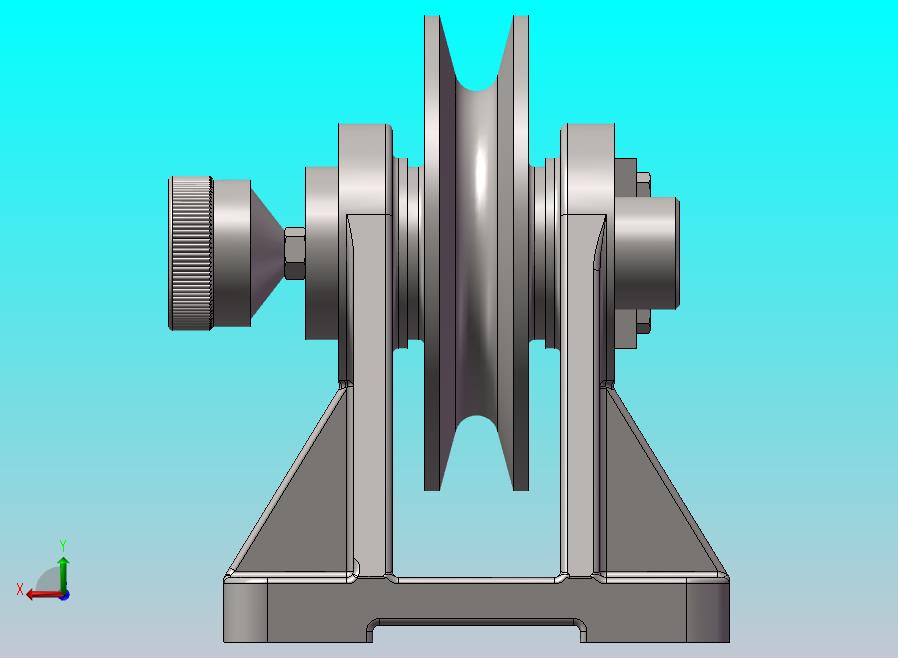 定滑轮装配带工程图