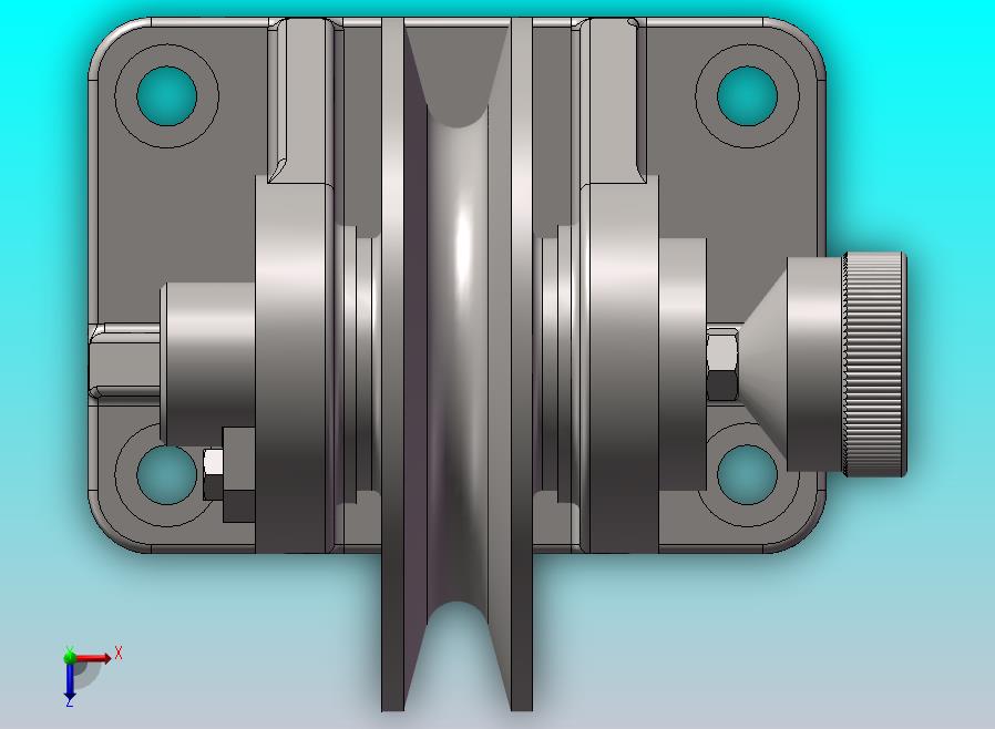 定滑轮装配带工程图