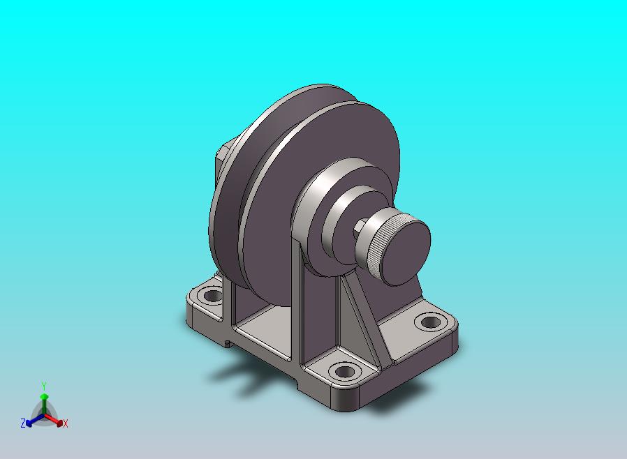 定滑轮装配带工程图