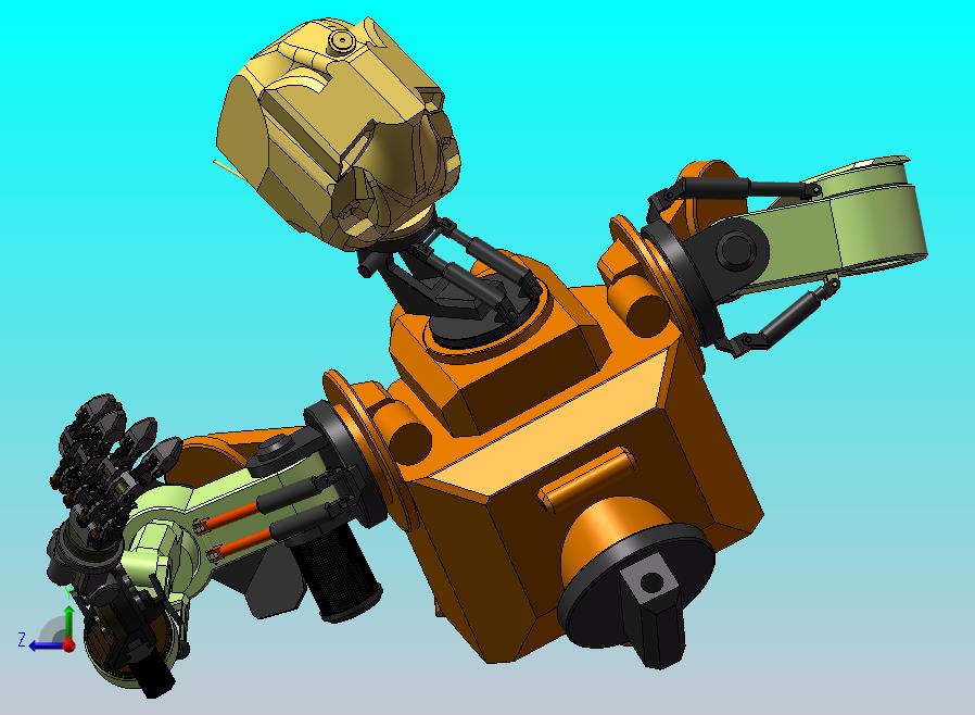 仿生机器人手臂模型