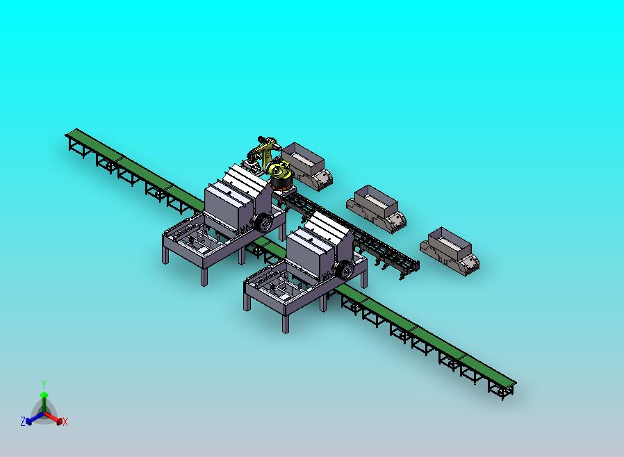 锤式破碎机的自动化取料与运输机构
