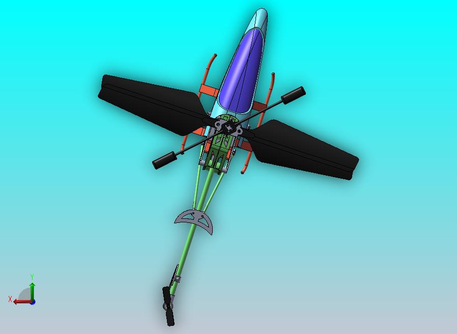 遥控直升机模型