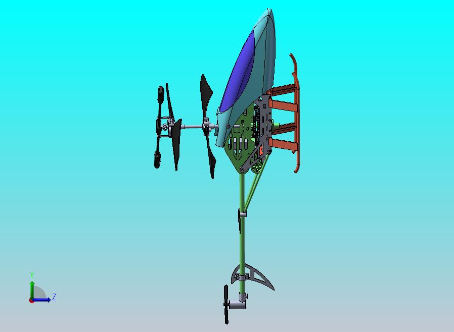 遥控直升机模型