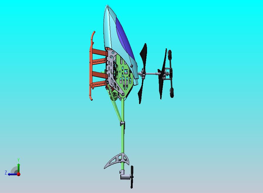 遥控直升机模型