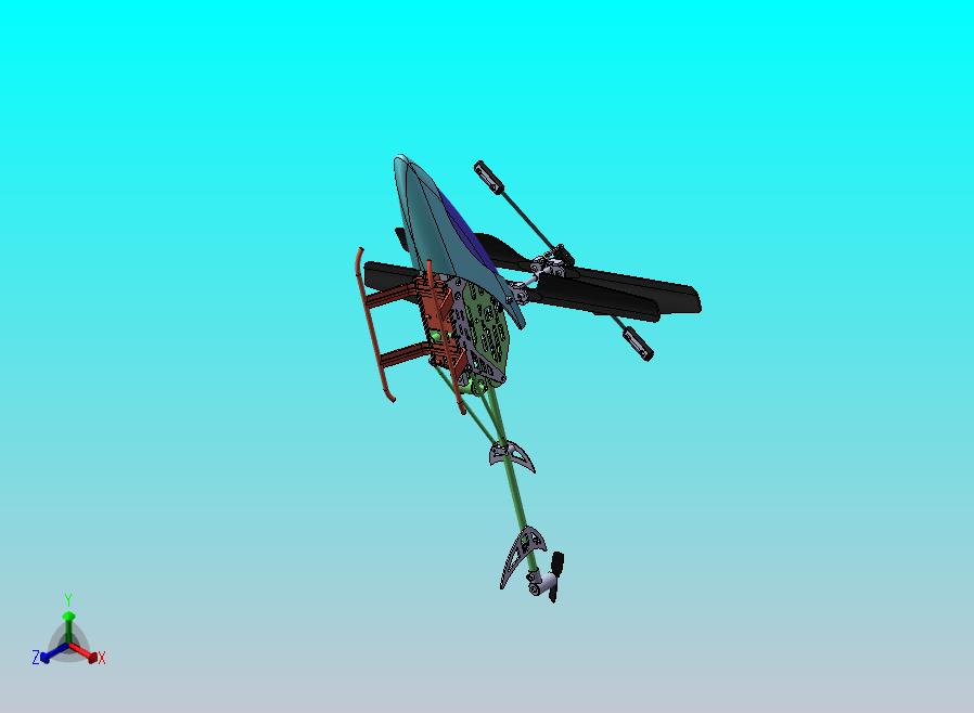 遥控直升机模型