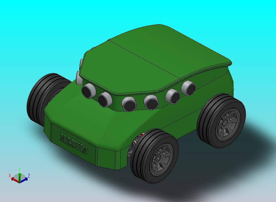 四轮遥控侦察车