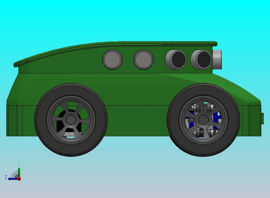 四轮遥控侦察车