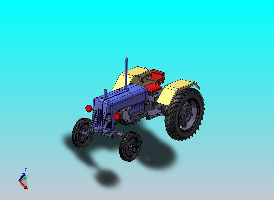 拖拉机车头模型