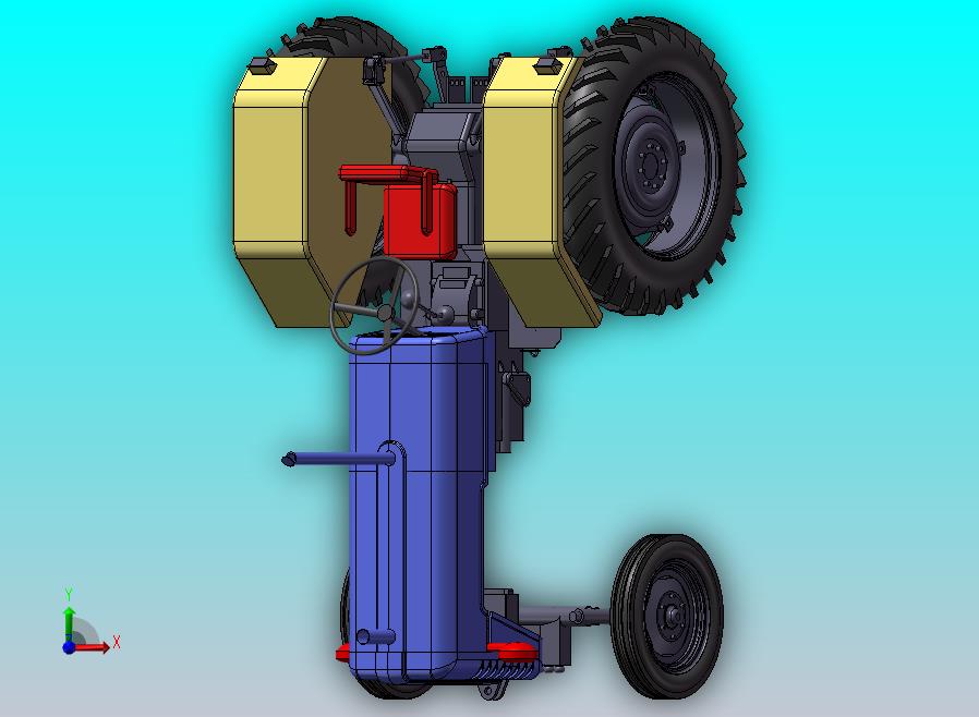 拖拉机车头模型