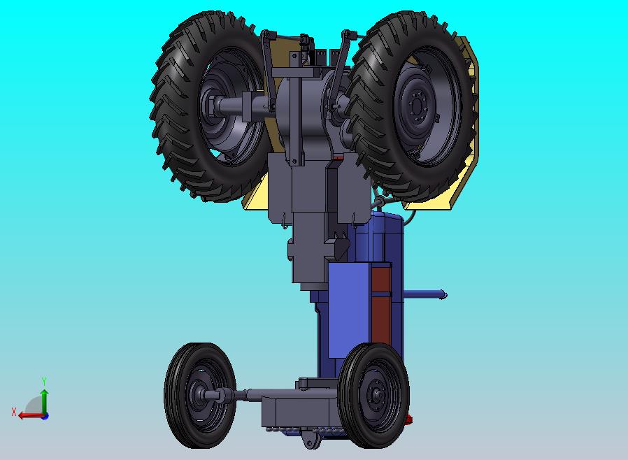 拖拉机车头模型