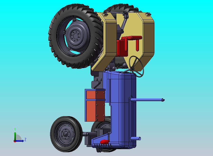 拖拉机车头模型