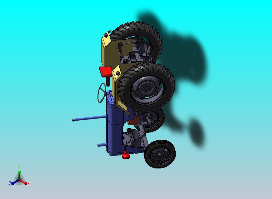 拖拉机车头模型