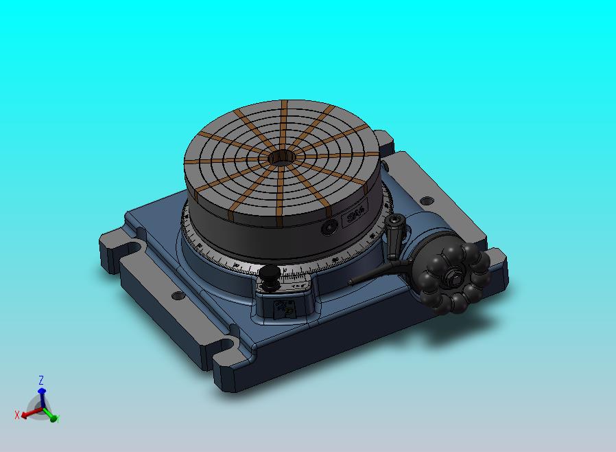 蜗轮蜗杆驱动200mm转台