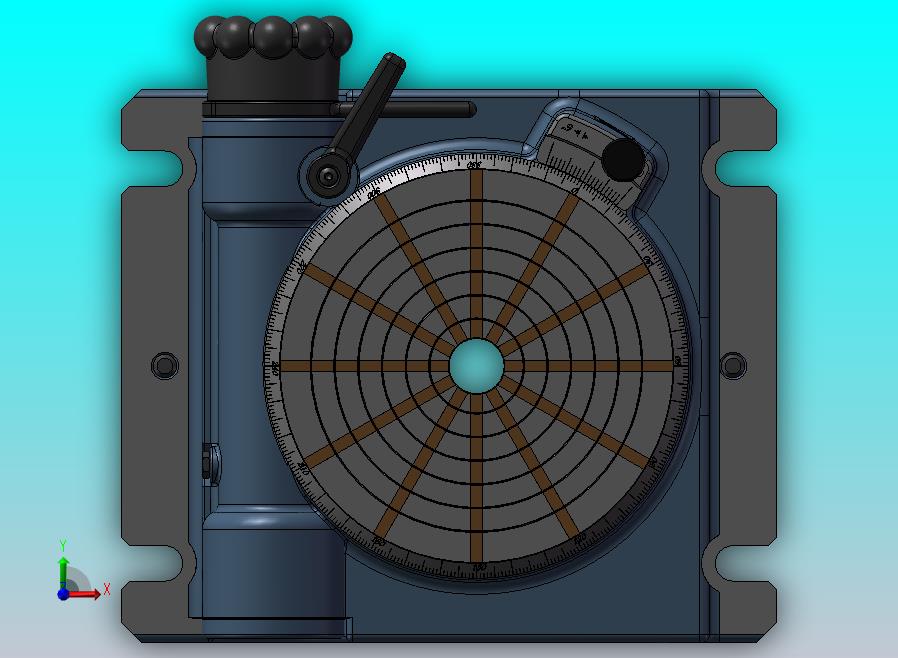 蜗轮蜗杆驱动200mm转台