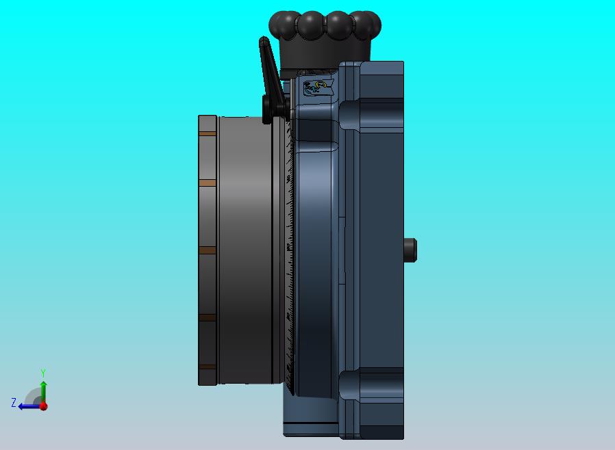 蜗轮蜗杆驱动200mm转台